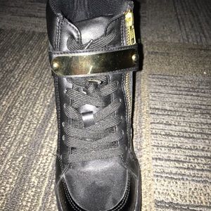 Shoes - Black Heeled Sneakers Shoes - Black Heeled Sneakers